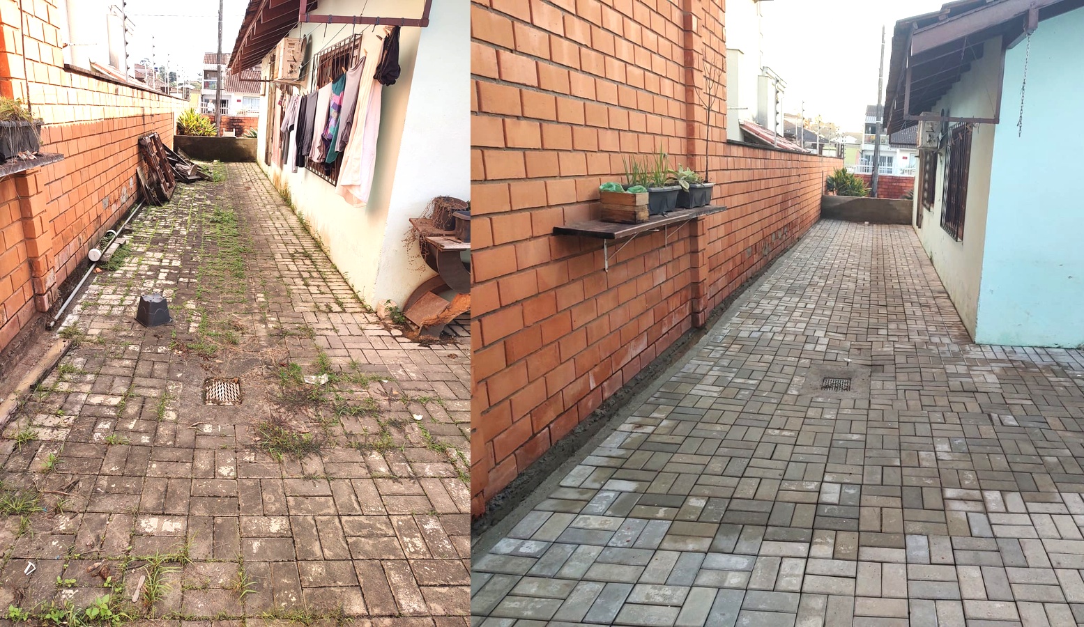 Limpeza de Muros e Calçadas